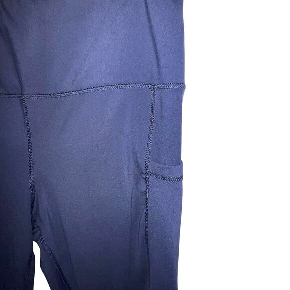 90° by reflex Women's size XXL Navy performance compression leggings w/pockets - Picture 5 of 9